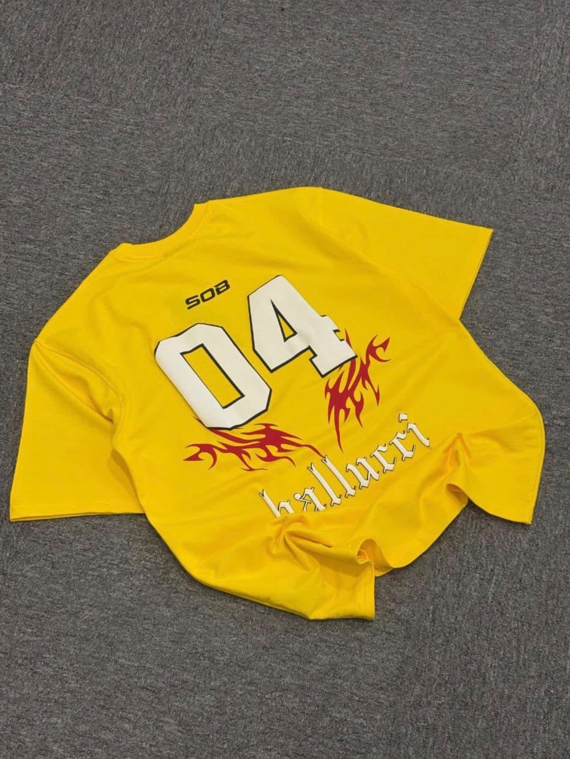 Yellow Backprint Graphic T-shirt