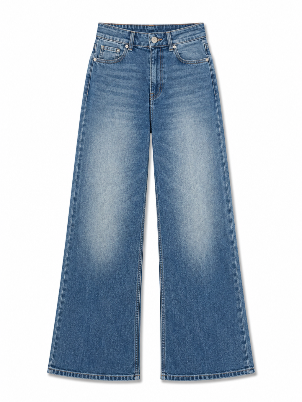 Vintage Washed Wide Leg Denim