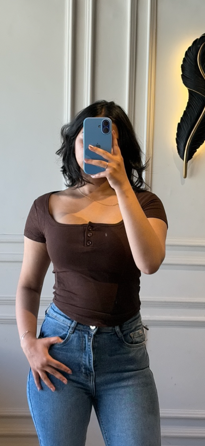 Buttoned up Padded Top