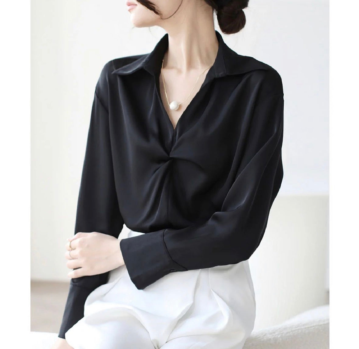 Chain Neck Full Sleeve Shirt