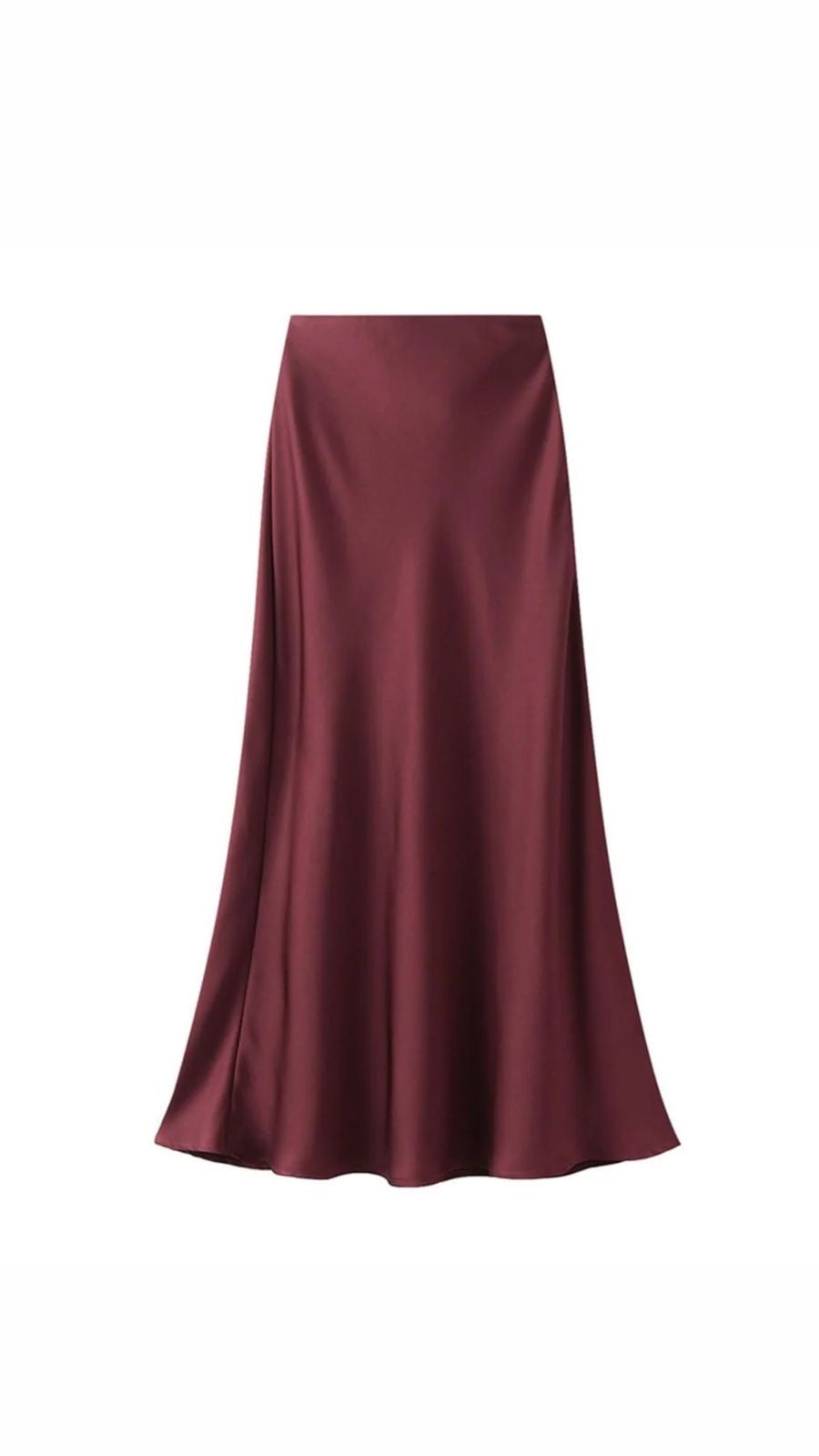 Long Satin Skirt