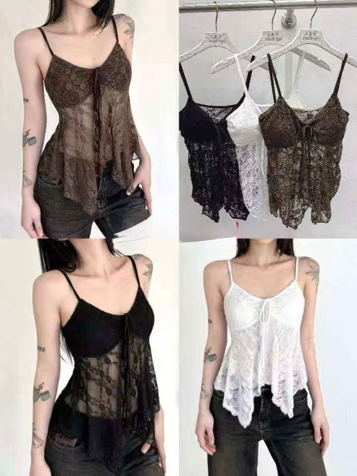 Dreamy Lace Tie-Up cami Top