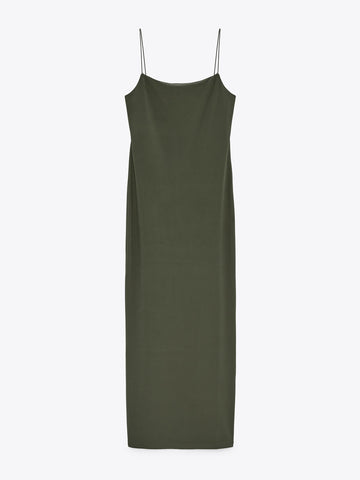 Olive Sculpt Dress